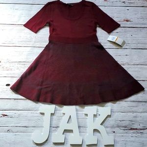 🆕️ NINA LEONARD WINE SWEATER DRESS